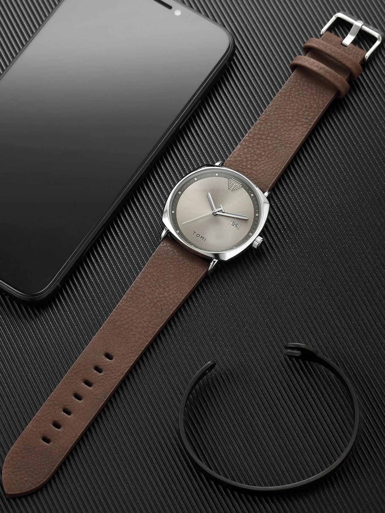 Luxury TOMl Classy AIpine Square Branded Watch Original